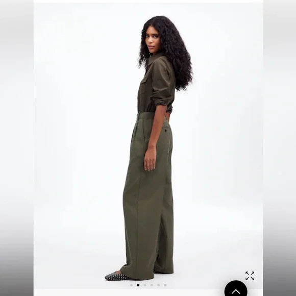 Madewell // NWT The Harlow Wide-Leg Pant in Drapey Twill - Picture 3 of 5